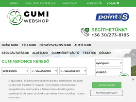 'gumiwebshop.hu' screenshot