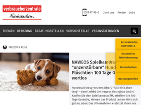 'verbraucherzentrale-niedersachsen.de' screenshot