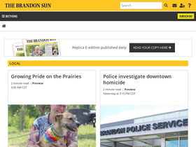'brandonsun.com' screenshot