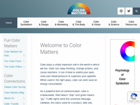'colormatters.com' screenshot