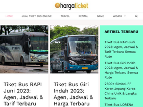 'hargaticket.com' screenshot