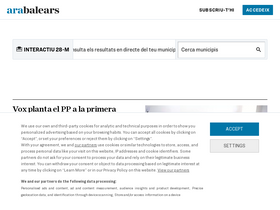 'arabalears.cat' screenshot