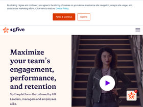 '15five.com' screenshot