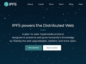 'ipfs.tech' screenshot