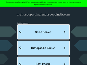 arthroscopyspinalendoscopyindia.com
