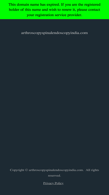arthroscopyspinalendoscopyindia.com