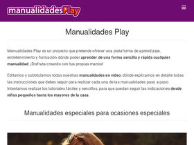 'manualidadesplay.com' screenshot