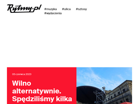 'rytmy.pl' screenshot