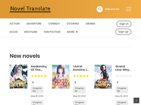 'noveltranslate.com' screenshot
