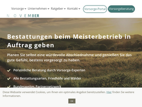 'november.de' screenshot