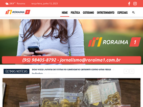 'roraima1.com.br' screenshot
