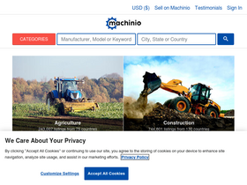 'machinio.com' screenshot