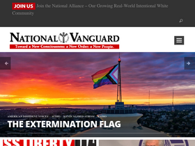 'nationalvanguard.org' screenshot