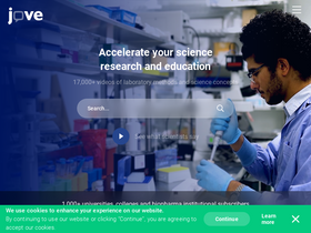 'jove.com' screenshot