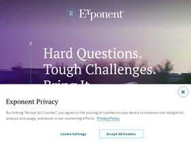 'exponent.com' screenshot