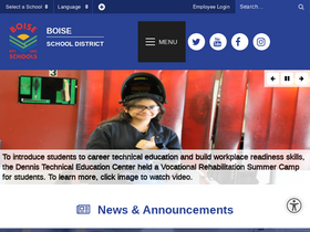 'boiseschools.org' screenshot