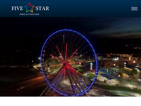 'fivestarparks.com' screenshot