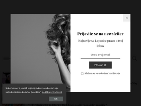 'lepotica.rs' screenshot