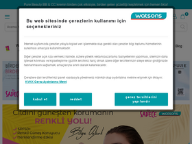 'watsons.com.tr' screenshot