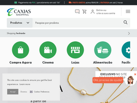 'caxiasshopping.com.br' screenshot