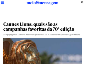 'meioemensagem.com.br' screenshot