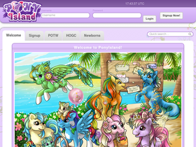 'ponyisland.net' screenshot