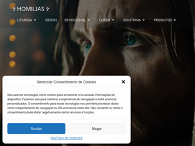 'homilias.com.br' screenshot