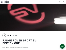 'landrover.de' screenshot