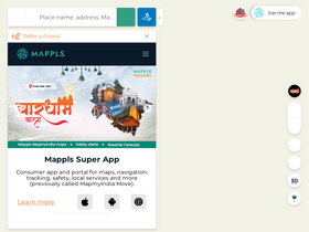 'mappls.com' screenshot
