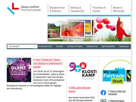 'kamp-lintfort.de' screenshot