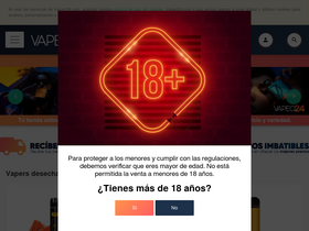 'vapeo24.com' screenshot