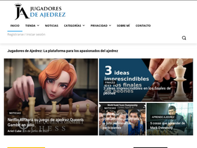 'jugadoresdeajedrez.com' screenshot