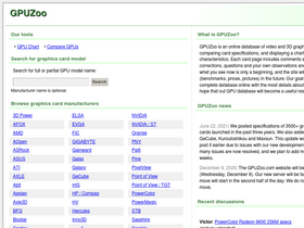 'gpuzoo.com' screenshot