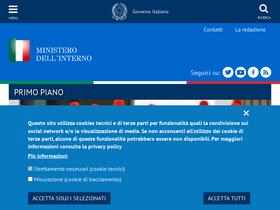 'interno.gov.it' screenshot