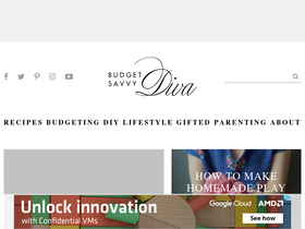 'budgetsavvydiva.com' screenshot