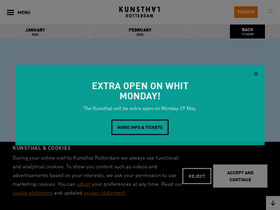 'kunsthal.nl' screenshot