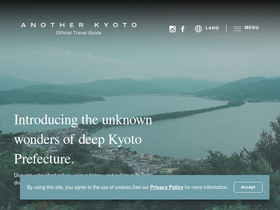 'kyototourism.org' screenshot