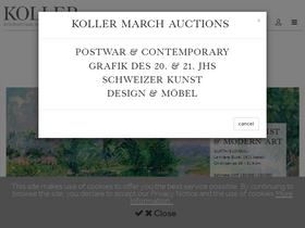 'kollerauktionen.ch' screenshot