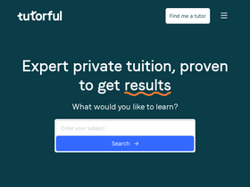 'tutorful.co.uk' screenshot