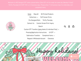 403designs.com homepage screenshot