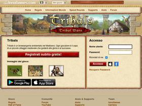 'tribals.it' screenshot