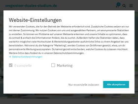 'wegweiser-duales-studium.de' screenshot