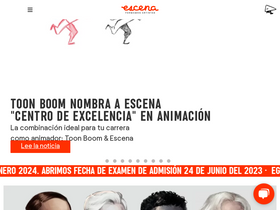 'escena.edu.mx' screenshot