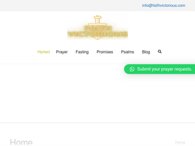 'faithvictorious.com' screenshot