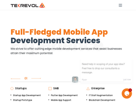 'tekrevol.com' screenshot