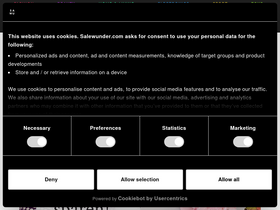 'salewunder.com' screenshot