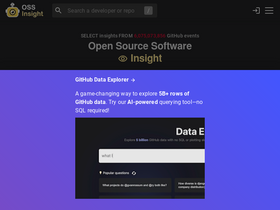 'ossinsight.io' screenshot