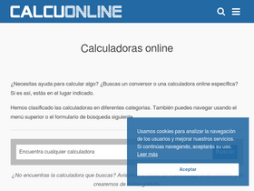 'calcuonline.com' screenshot