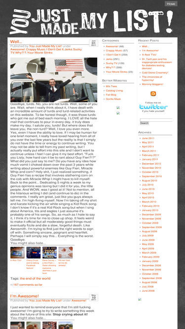 youjustmademylist.com