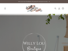 willylouboutique.com homepage screenshot